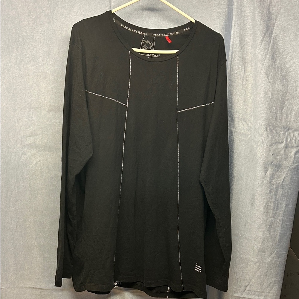 Parasuco Black Long Sleeve Men's Tee